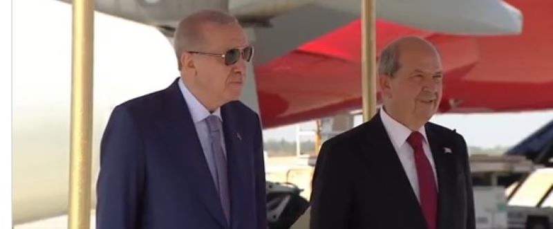 Στα Κατεχόμενα ο Ερντογάν για τα 51 χρόνια από την τουρκική εισβολή – Βίντεο
