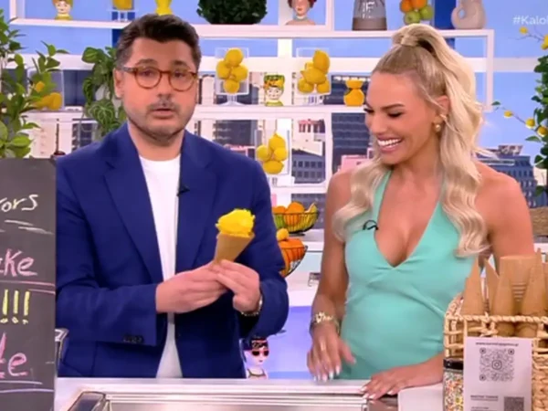 OPEN: Πρεμιέρα έκανε ο Λάμπρος Κωνσταντάρας και η Ιωάννα Μαλέσκου με …παγωτάκι (βίντεο)