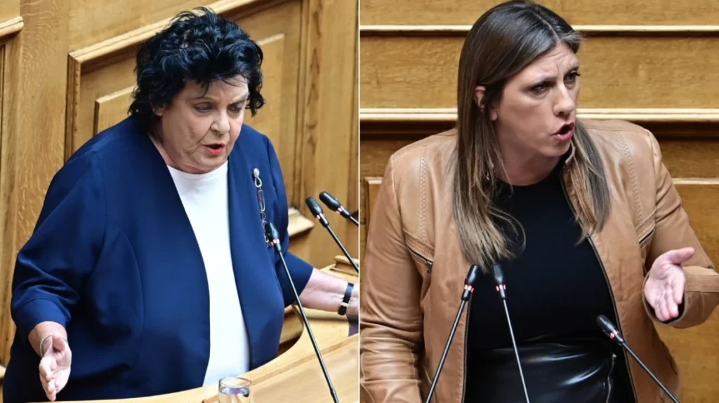 Βουλή – Άγρια κόντρα Κανέλλη-Κωνσταντοπούλου: «Έβαζες πλάτη στον Κασιδιάρη» – «Έχεις βίλα στην Εκάλη, έκανες καριέρα επί χούντας»  – Βίντεο