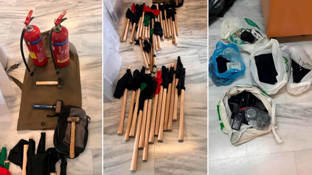 Ηράκλειο: Συνελήφθησαν 6  άτομα για την επίθεση κατά του Μάκη Βορίδη – Έφοδος της αστυνομίας στην κατάληψη του «Ευαγγελισμού» – Δείτε τι βρήκαν (βίντεο)