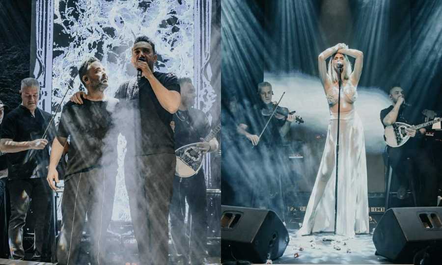 Γιώργος Γιαννιάς: Η συγκινητική υποδοχή on stage στον κουμπάρο του Χρήστο Μενιδιάτη και το αδιαχώρητο επωνύμων στο Simion με την Αγέρη (εικόνες)
