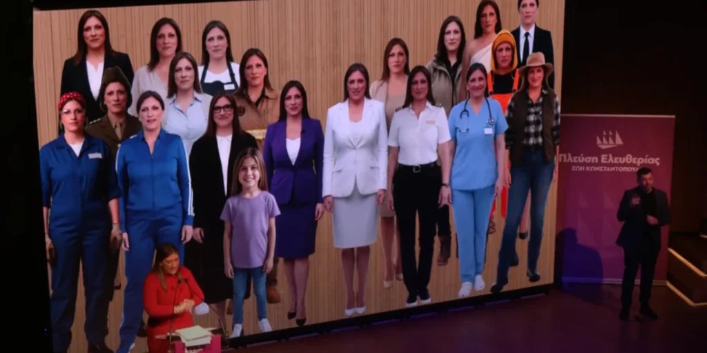 Η Κωνσταντοπούλου πυροσβέστης, αγρότης, δικαστής και… στρατιώτης -Δείτε τις ΑΙ εκδοχές της στην παρουσίαση προγράμματος της «Πλεύσης Ελευθερίας» –  Βίντεο