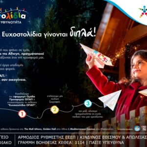 Ευγενία Σαμαρά, Λάμπρος Φισφής και Βασίλης Μαυρογεωργίου στέλνουν μήνυμα γιορτινής προσφοράς – Πραγματοποιούν παιδικές ευχές μέσα από τα Ευχοστολίδια και μας καλούν να κάνουμε το ίδιο