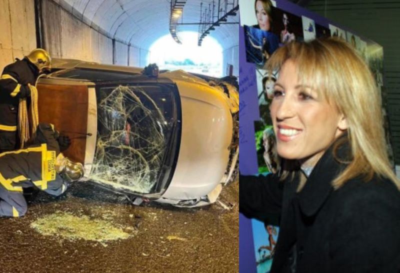 Τροχαίο για την Πηγή Δεβετζή – Τούμπαρε με το αυτοκίνητο της στην Εγνατία Οδό – Δείτε βίντεο από το σημείο