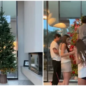 Γιώργος Καράβας: Στόλισε το χριστουγεννιάτικο δέντρο με την οικογένεια του αλλά είχαν ένα ατύχημα – Βίντεο