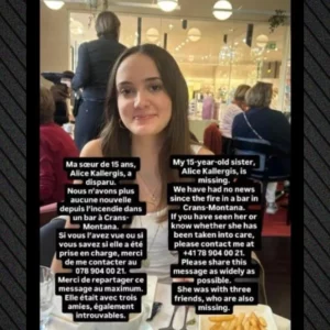 Αγνοείται 15χρονη Ελληνίδα  μετά την τραγωδία στο κλαμπ στο Κραν Μοντανά – Οι εκκλήσεις των συγγενών