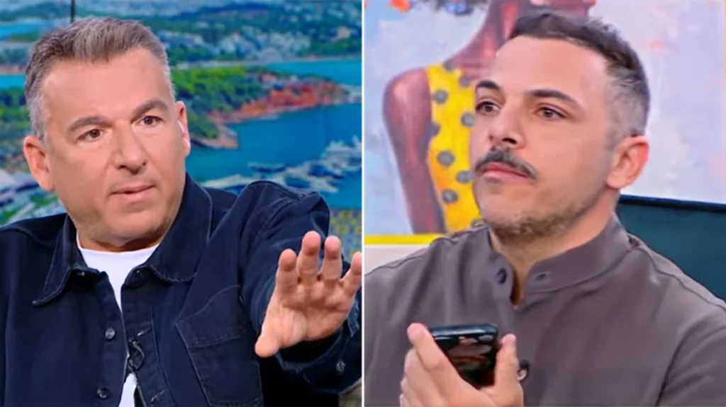 Ο Κώστας Δόξας πήγε να δείξει στον αέρα βίντεο της κόρης του να κλαίει, «μην το κάνεις» του φώναζε ο Λιάγκας  (βίντεο)