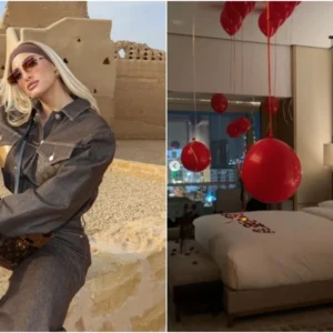 Ιωάννα Τούνη: Η έκπληξη του συντρόφου της με κόκκινα μπαλόνια και το «Σ’ αγαπώ» με ροδοπέταλα