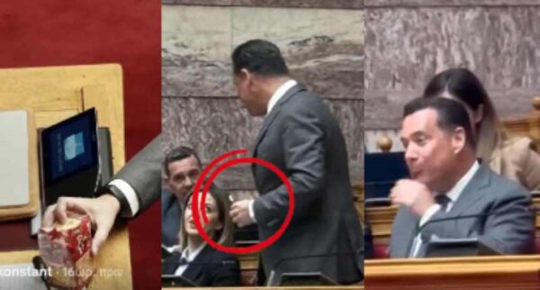 Η Ζωή Κωνσταντοπούλου ανέβασε στο TikTok το βίντεο που κατέγραφε τον Αδωνι Γεωργιάδη με το κρακεράκι – H άγρια κόντρα εντός και εκτός Βουλής (βίντεο)