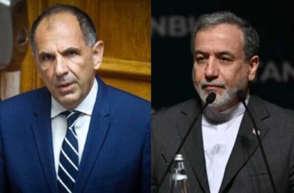 Γεραπετρίτης σε Αραγτσί: Αδιανόητο να θεωρείται η Ελλάδα εχθρική χώρα, ζητάμε να επιτραπεί η έξοδος των ελληνικών πλοίων από τον Περσικό Κόλπο