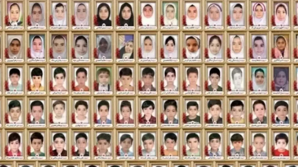 Το Ιράν δημοσίευσε φωτογραφία των 168 παιδιών που σκοτώθηκαν στον βομβαρδισμό του σχολείου τους