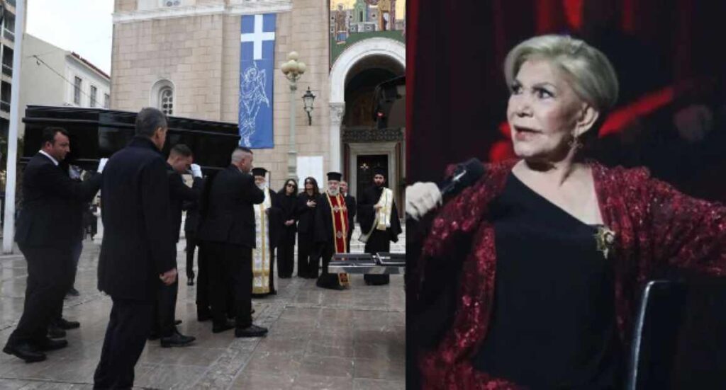 Κηδεία Μαρινέλλας: Στη Μητρόπολη Αθηνών η σορός της – Πλήθος κόσμου στο λαϊκό προσκύνημα – Συντετριμμένες η κόρη και τα εγγόνια της (βίντεο)