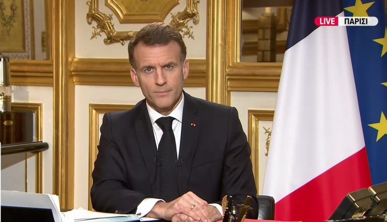 Διάγγελμα Μακρόν για τη Μέση Ανατολή: Στέλνουμε εναέρια μέσα και φρεγάτα στην Κύπρο