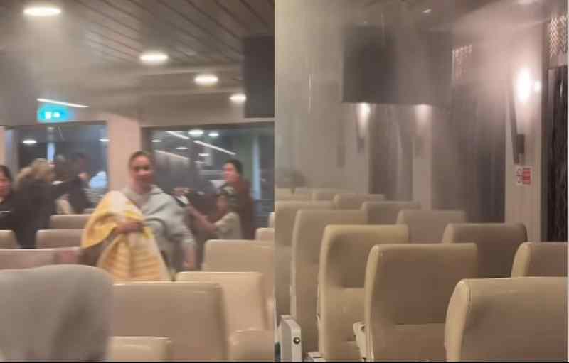 Χάος στο πλοίο «Νήσος Σάμος», Ρομά άναψαν τσιγάρο και ενεργοποιήθηκε το σύστημα πυρόσβεσης – Βίντεο