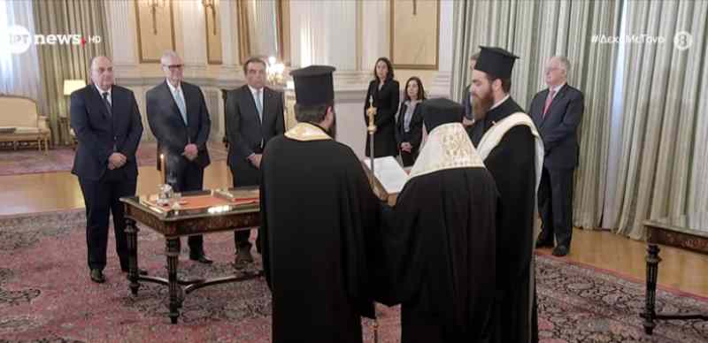 Ορκίστηκαν τα νέα μέλη της κυβέρνησης Σχοινάς, Τουρνάς και Λαζαρίδης  – Βίντεο