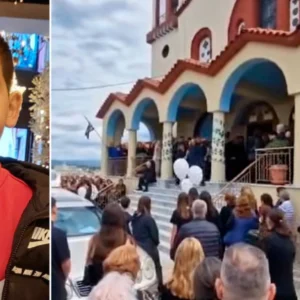Ηλεία: Βαρύ το πένθος στα Μακρίσια για τον 13χρονο Κωνσταντίνο που σκοτώθηκε με πατίνι – Ράγισαν καρδιές στην κηδεία (βίντεο)