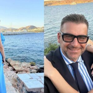 Η εντυπωσιακή εμφάνιση της Μαρίας Αντωνά σε γάμο με κουμπάρο τον Γιώργο Λιάγκα