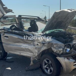 Τραγωδία στην άσφαλτο – Θεσσαλονίκη: Νεκρή 70χρονη από σύγκρουση ΙΧ με νταλίκα στα διόδια των Μαλγάρων (βίντεο)