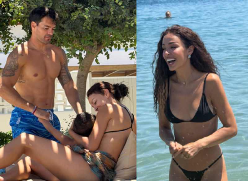 Ελένη Φουρέιρα – Αλμπέρτο Μποτία: Οικογενειακές διακοπές και παιχνίδια με τον γιό τους –  Φωτογραφίες