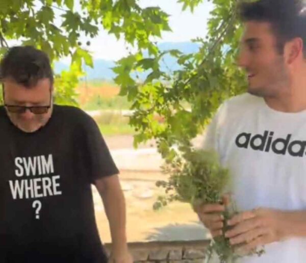 Σε ρόλο αγρότη ο Γιώργος Κακοσαίος, μάζεψε ρίγανη με την οικογένειά του – Βίντεο