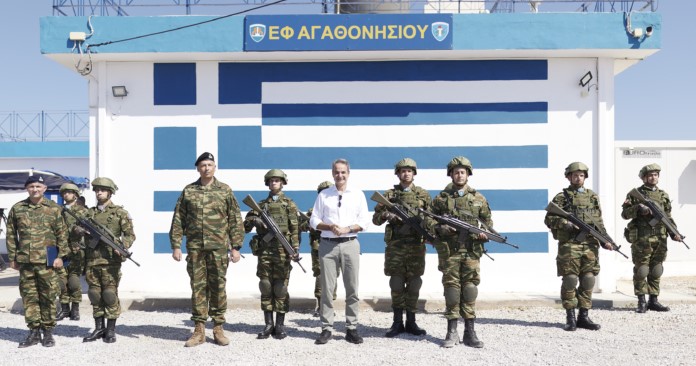 Μητσοτάκης από Αγαθονήσι: Να αισθάνονται ασφαλείς οι νησιώτες, θα εμποδίσουμε τους άθλιους διακινητές να εκμεταλλεύονται απελπισμένους