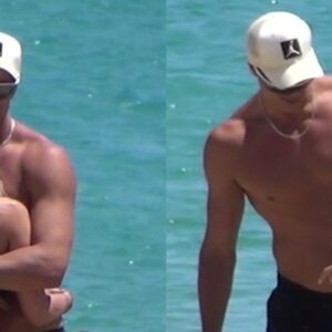 Οικονομάκου – Τσερέλα: Οι αγκαλιές και τα φιλιά σε παραλία της Μυκόνου – Βίντεο