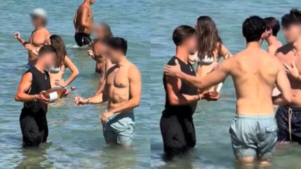 Σάλος με βίντεο που δείχνει σερβιτόρο να γεμίζει ποτήρια πελατών μέσα στη θάλασσα στην Πάρο