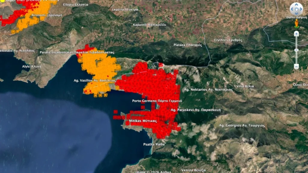 «Έχουν επηρεαστεί 40.000 – 50.000 στρέμματα», λέει ο πυρομετεωρολόγος Θ.Γιάνναρος για τη φωτιά που ξεκίνησε από τη Βοιωτία