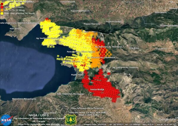 Φωτιά σε Αττική και Βοιωτία: Πάνω από 100.000 τα καμένα στρέμματα από τη mega fire