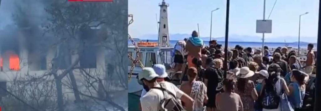 Φωτιά  στη Σαλαμίνα: Νεκρό ζευγάρι ηλικιωμένων, οκτώ άτομα με εγκαύματα, κάηκαν σπίτια – Χωρίς  ενεργό μέτωπο η πυρκαγιά – Απεγκλωβίστηκαν δια θαλάσσης πάνω από 500 άτομα (βίντεο)