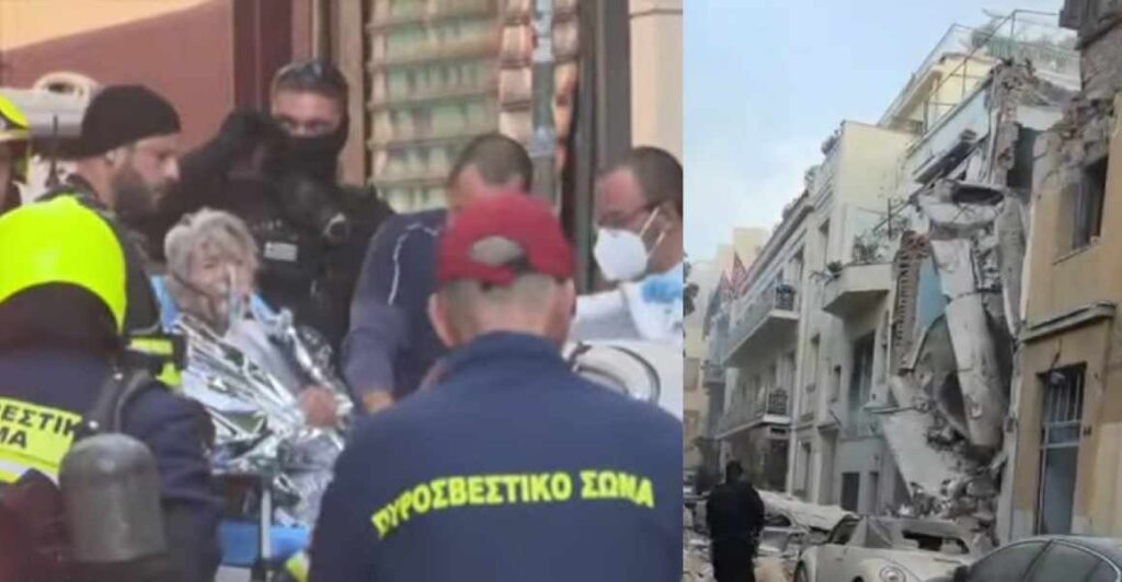 Ισχυρή έκρηξη σε κτίριο στην Πλάκα – Τραυματίστηκε περαστικός, απεγκλωβίστηκαν δύο γυναίκες (Βίντεο)