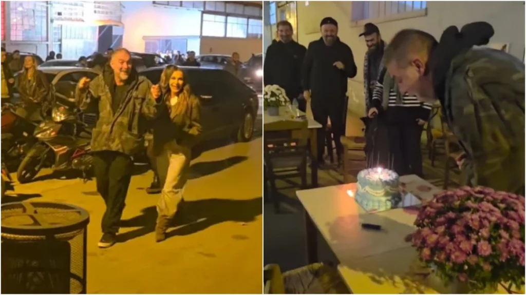 Βασίλης Μπισμπίκης: Το πάρτι έκπληξη των φίλων του για τα γενέθλιά του και η κοινή εμφάνιση με τη Δέσποινα Βανδή (βίντεο)
