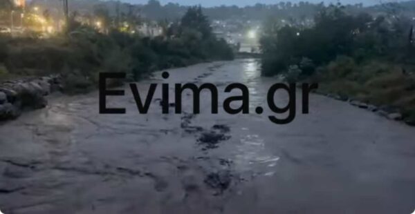 Κακοκαιρία – Δραματικές ώρες στην Εύβοια, υπερχείλισε ο ποταμός Κηρέας, νέο 112 – Πλημμύρες σε Αττική, Σκιάθο, Ρόδο (βίντεο)
