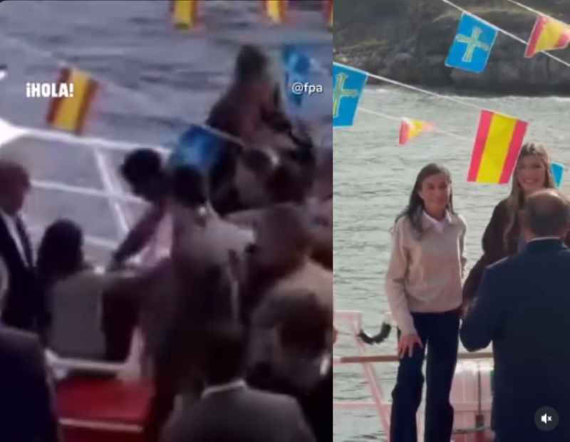 Viral η τούμπα της βασίλισσας Λετίθια στο κατάστρωμα αλιευτικού σκάφους – Βίντεο