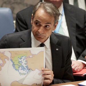 Παρέμβαση Μητσοτάκη στο Συμβούλιο Ασφαλείας του ΟΗΕ με τον χάρτη του τουρκολιβυκού μνημονίου: «Είναι παράνομο, η γεωγραφία δεν μπορεί να ξαναγραφτεί»